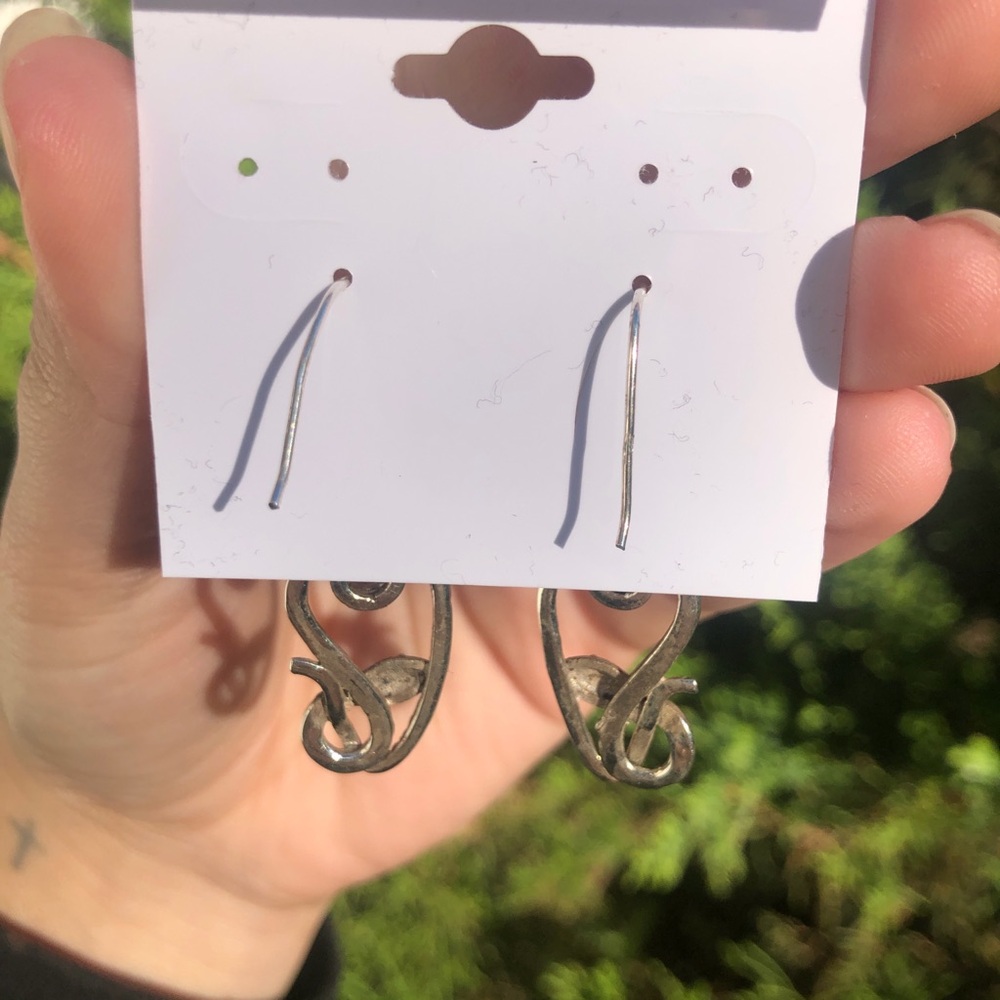 Solid Sterling Blue Topaz Earrings - image 4